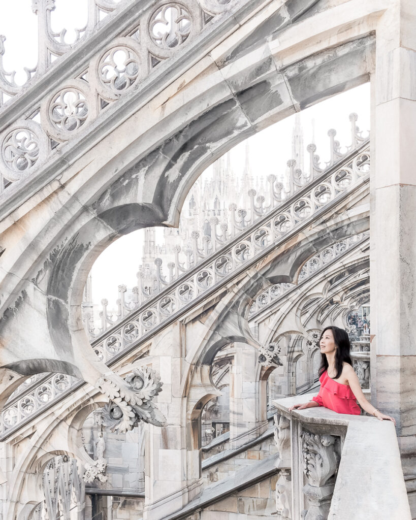The Duomo Rooftop Terrace in Milan Italy