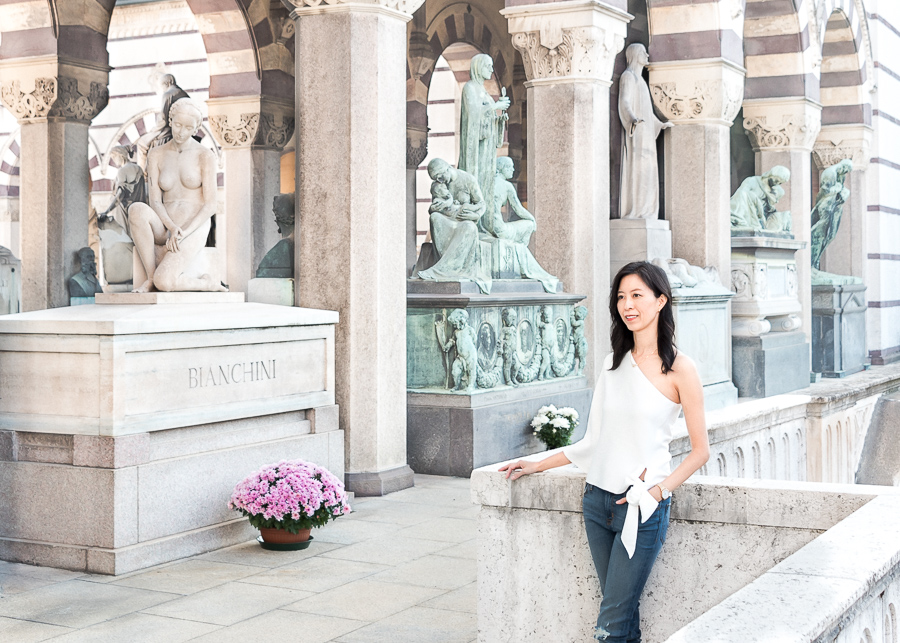 The Beautiful Monumental Cemetery (Cimitero Monumentale) in Milan Italy