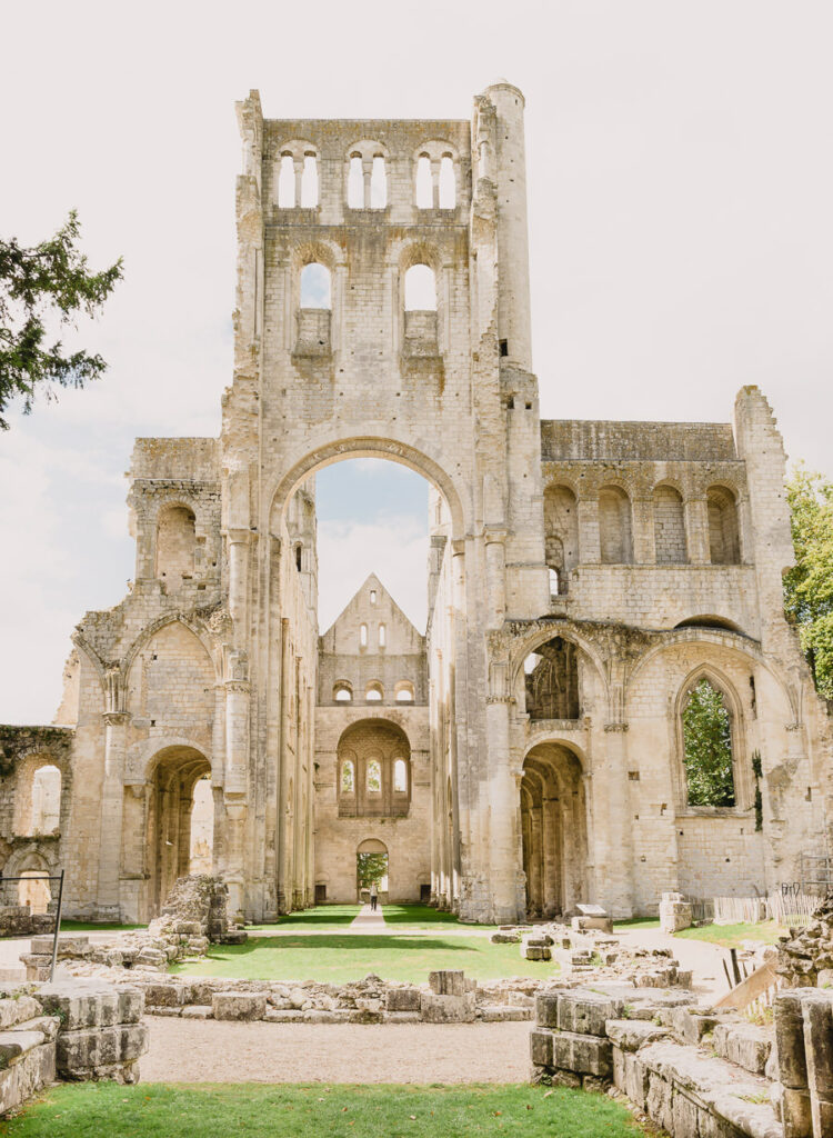 The Facade of the Ruins of the Jumieges Abbey