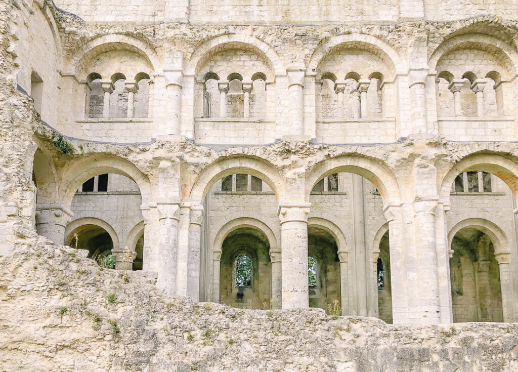 Details of the Ruins of the Jumieges Abbey