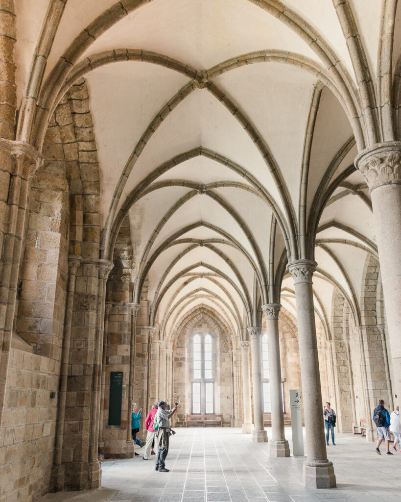 Inside the Mont Saint Michel Abbey