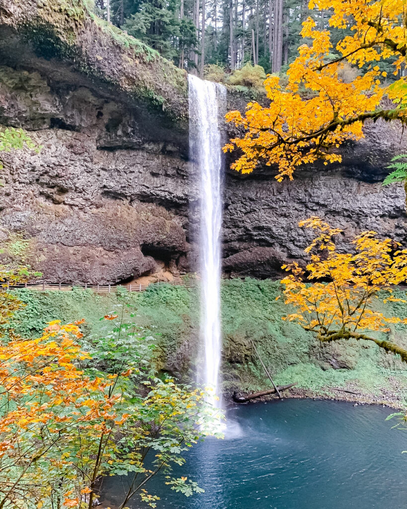 The South Falls Waterfall of the Trail of Ten Falls in Silver Lakes State Park in Oregon