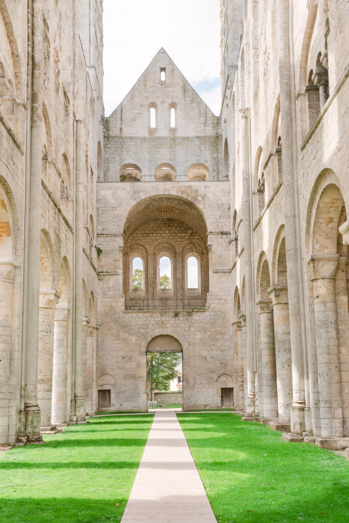 The Ruins of the Jumieges Abbey in Normandy France, considered one of the most beautiful in France