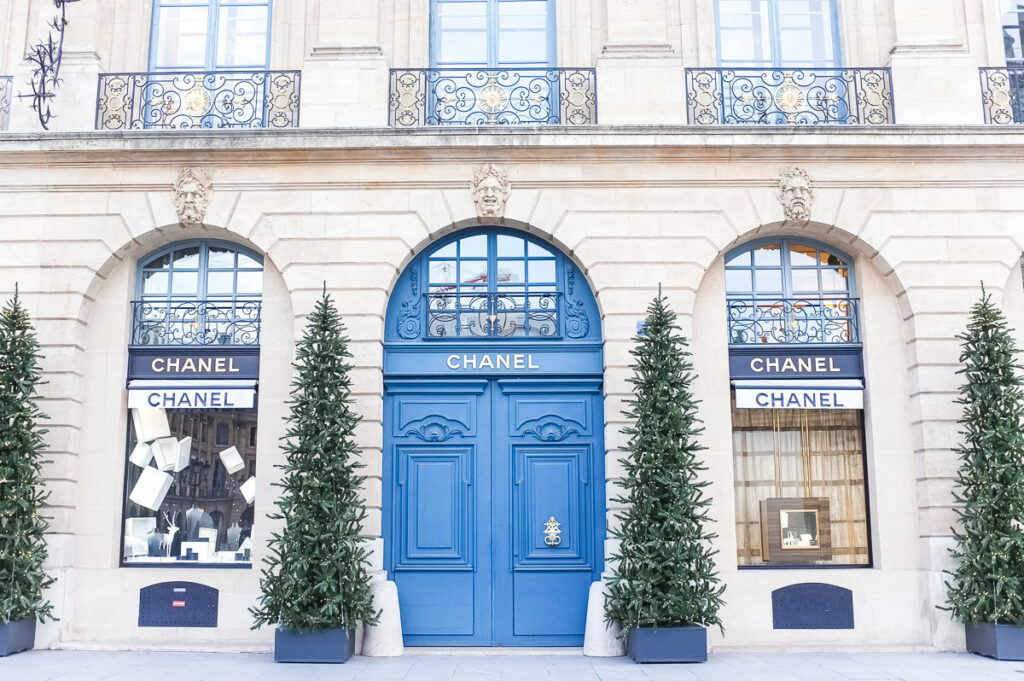 Store decorations in Paris -The Best Things About Christmas in Paris France
