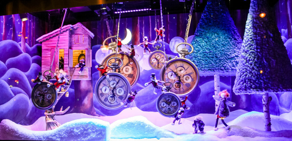Christmas themed store window displays - The Best Things About Christmas in Paris France