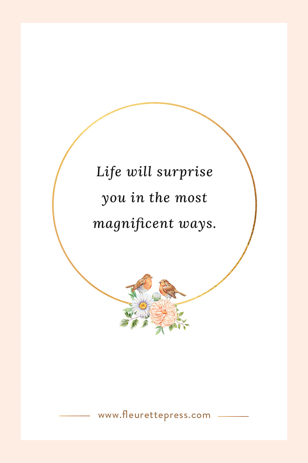 Inspirational Quotes Blooming Series
