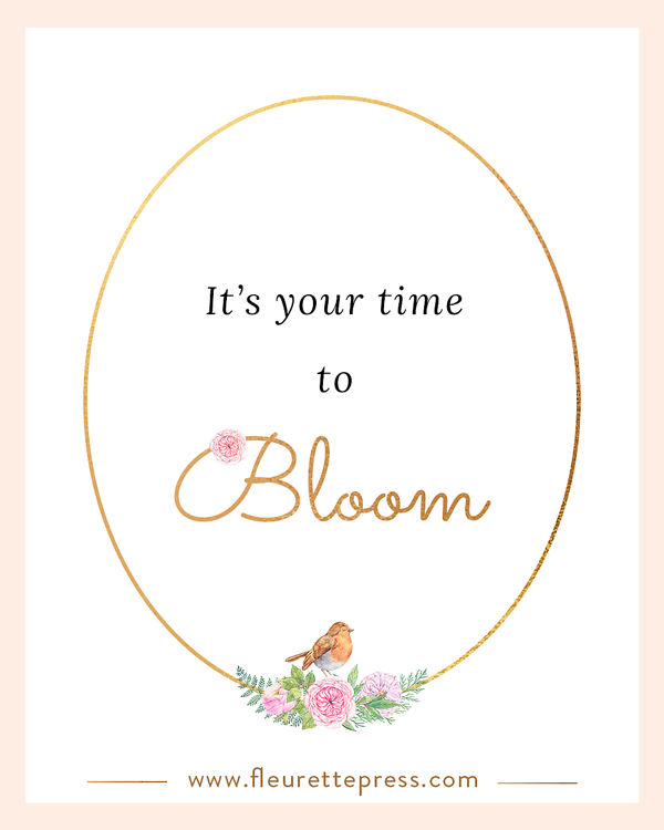Inspirational Quotes Blooming Series
